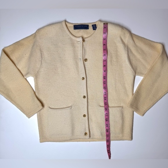 Karen Scott Women’s 100% Wool Cardigan Sweater Size-  Petite Small PS - Picture 4 of 7